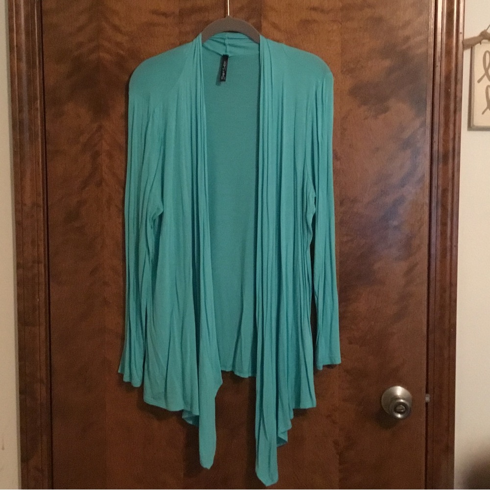 1X, Teal Cardigan, Rags & Couture, Plus Size
